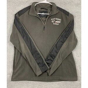 Walt Disney World 1972 Mickey Mouse 1/4 Quarter Zip Fleece Debossed Pullover